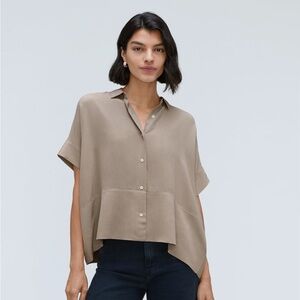 Everlane Boxy shirt in washable silk